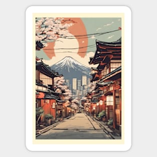 japan tokyo vintage travel tourism 15 Sticker